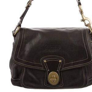 Coach legacy 65 excellent condition thick vintage leather black gold